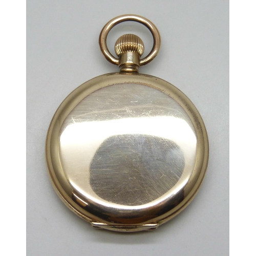 7326 - A Waltham gold plated full hunter pocket watch, boxed