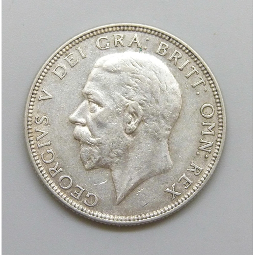 7344 - Coins - An uncirculated 1929 George V silver florin (high grade)