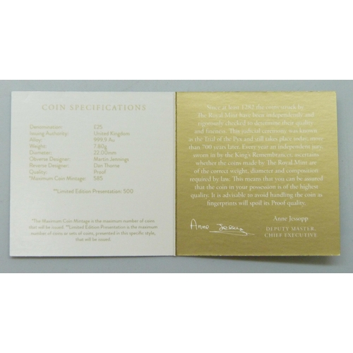 7355 - Coins - The Royal Mint, The 75th Birthday of His Majesty King Charles III, 2023 UK ¼ gold proof £25 ... 