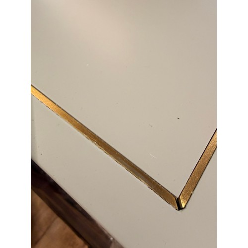 3050 - An Astley light grey 2 drawer console table