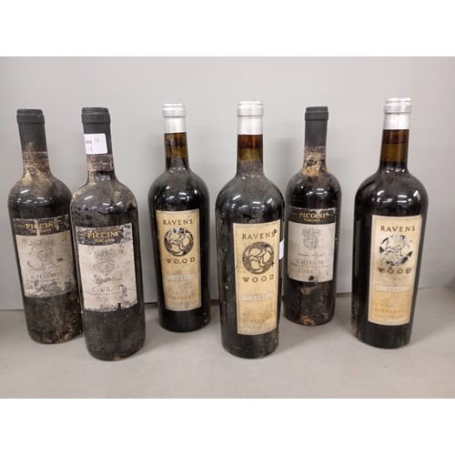 2309 - Six bottles of cellar stored fine wine; three bottles of Ravenswood Lodi, Old Vine Zinfandel (2008) ... 