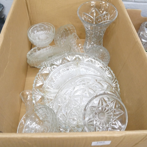 2369 - A large quantity of cut glassware, including decanters, fruit bowl, etc.   *Not available for packin... 