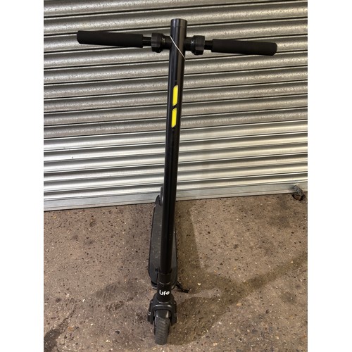 6110 - A Life 200 black and green electric scooter with charging lead