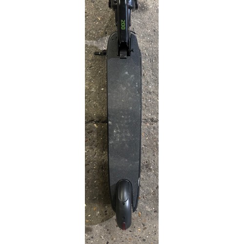 6110 - A Life 200 black and green electric scooter with charging lead