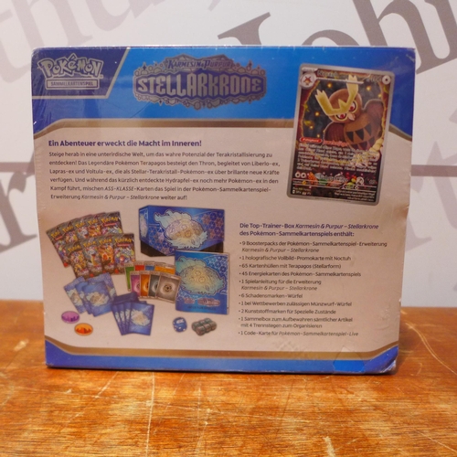 6299 - A Pokemon TCG Scarlet & Violet Stellar Crown Top Trainer box (sealed) * This lot is subject to VAT