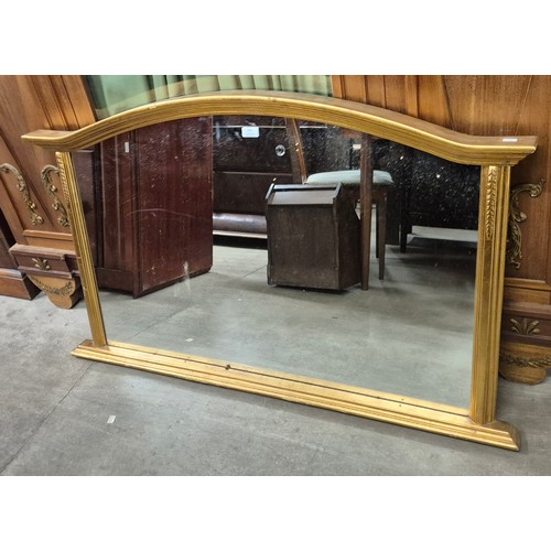 229 - A Victorian style gilt framed overmantel mirror