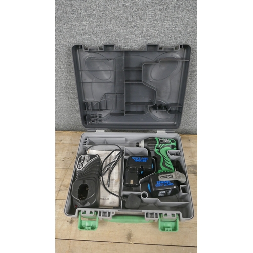 5005 - An Hitachi Koki WH RDMR 12v impact driver with 2 batteries and a charger