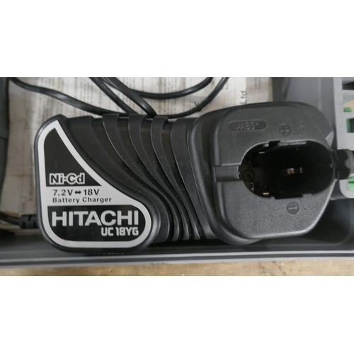 5005 - An Hitachi Koki WH RDMR 12v impact driver with 2 batteries and a charger