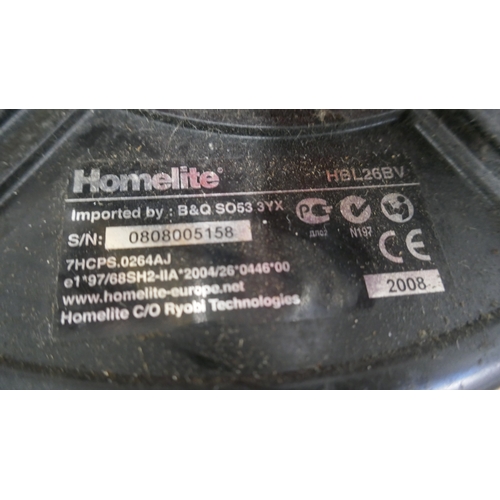 5036 - A JCB CS38 petrol driven chainsaw and a Homelite Mighty-lite petrol driven leaf blower