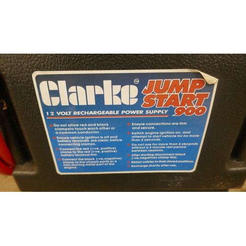 5042 - A Clarke jumpstart 900, 12 volt rechargeable power supply/jump starter and a Richtek battery charger