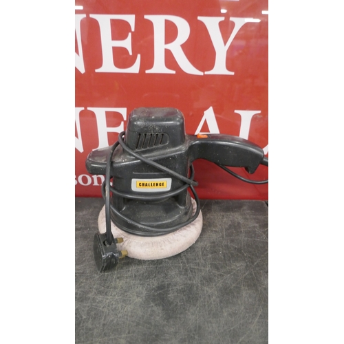 5054 - A bag of assorted power tools including Black and Decker drill, drill sharpener, polisher, etc** Bla... 