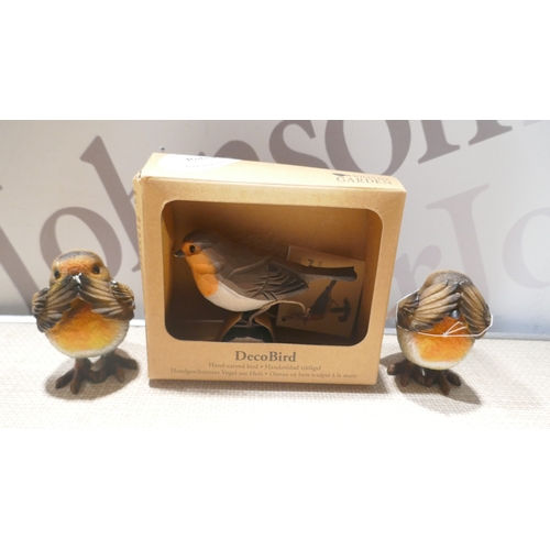 6040 - A box of miscellaneous items including blow up chair, cuckoo clock, trays, door wedge, glass jars, J... 