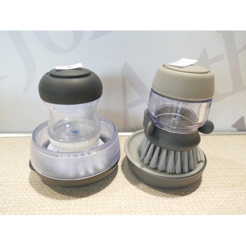 6057 - A Chopping board and rolling pin, set of 3 tea and coffee storage containers, metal cake stand, 2 po... 