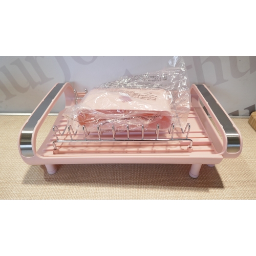 6057 - A Chopping board and rolling pin, set of 3 tea and coffee storage containers, metal cake stand, 2 po... 