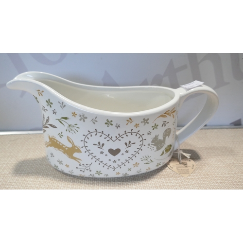 6057 - A Chopping board and rolling pin, set of 3 tea and coffee storage containers, metal cake stand, 2 po... 