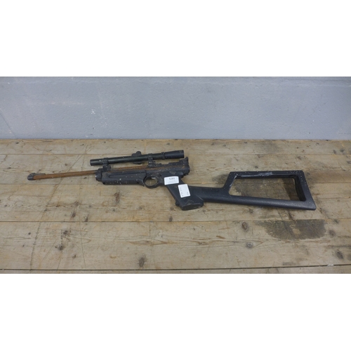 5281 - A Crossman airguns vintage air rifle with scope