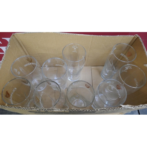 5144 - Ten Guinness pint glasses