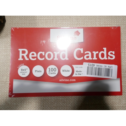 6127 - A box of stationery to include exercise books, diaries, record cards, etc.  * This lot is subject to... 