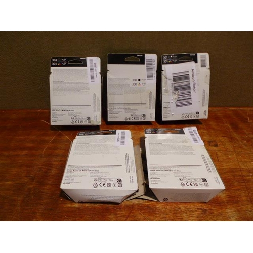 6155 - A bag of HP printer ink to include (300, 304, 301, 302)  * This lot is subject to VAT