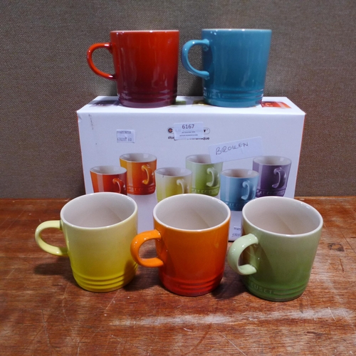 6167 - Five Le Creuset coffee mugs * This lot is subject to VAT