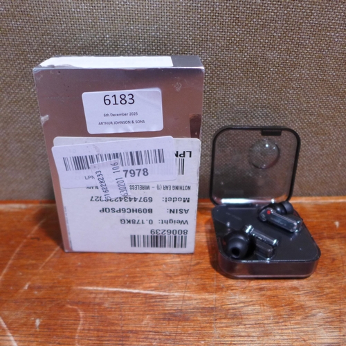 6183 - A pair of wireless earbuds  * This lot is subject to VAT