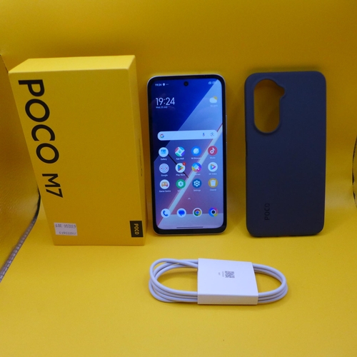 6254 - A Poco M7 smart mobile phone with charging lead *This lot is subject to VAT