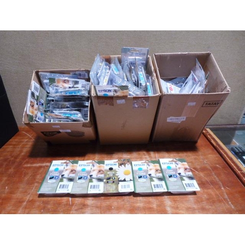 6298 - Three boxes of Epson ink, various colours and models *This lot is subject to VAT