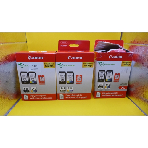 6311 - A quantity of Canon Pixma ink (545/546) *This lot is subject to VAT