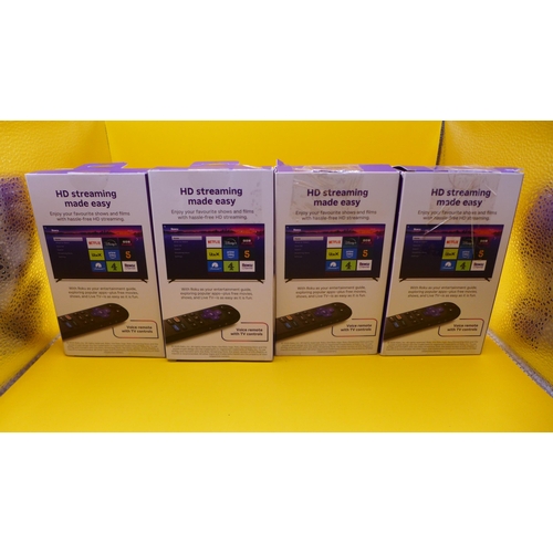 6351 - Four Roku streaming sticks  * This lot is subject to VAT
