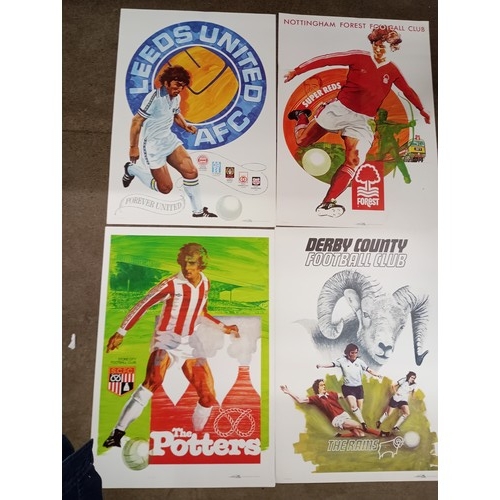 2265 - Nine original vintage football club posters printed in the 1980s by Activity Promotions of Nottingha... 