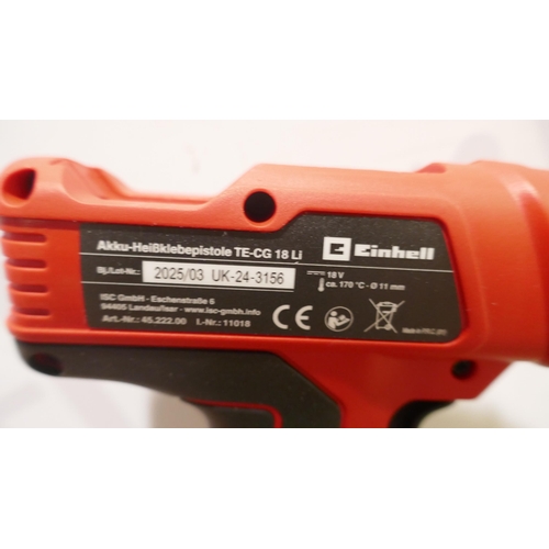 6398 - An Einhell TE-CG 18 cordless hot glue gun *This lot is subject to VAT