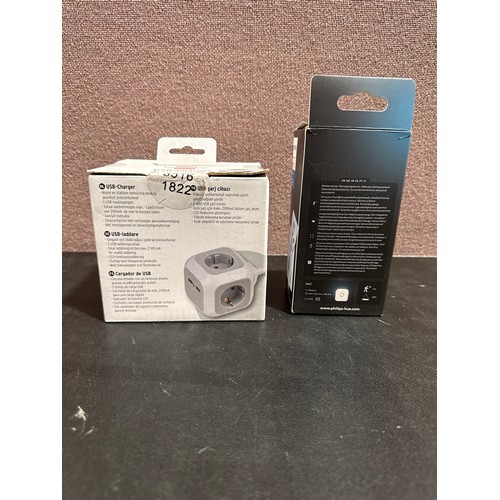 6295 - A Brennenstuhl USB charger and a Philips motion sensor *This lot is subject to VAT