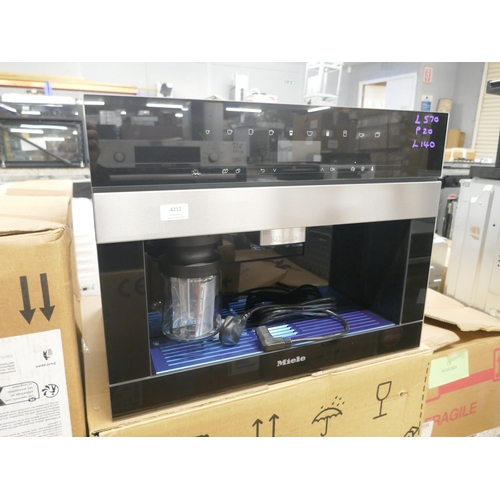 4212 - Miele Intergrated coffee machine (570-140) *This lot is subject to VAT