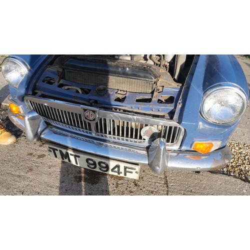 354 - A 1968 MGC Roadster with 2912cc straight-six petrol engine. Registration TMT 994F. From a deceased’s... 