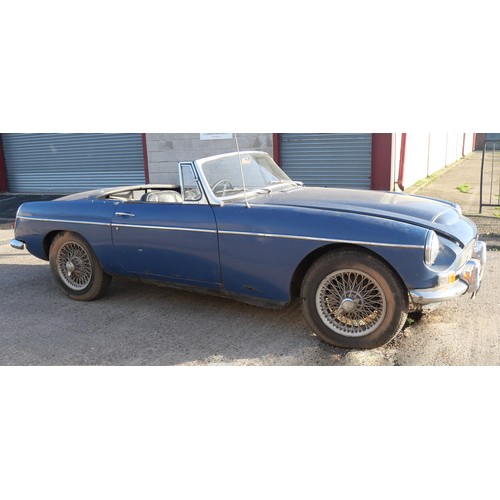 354 - A 1968 MGC Roadster with 2912cc straight-six petrol engine. Registration TMT 994F. From a deceased’s... 