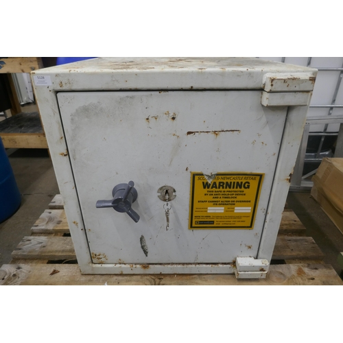 A metal heavy duty commercial safe with Kaba digital security - with keys