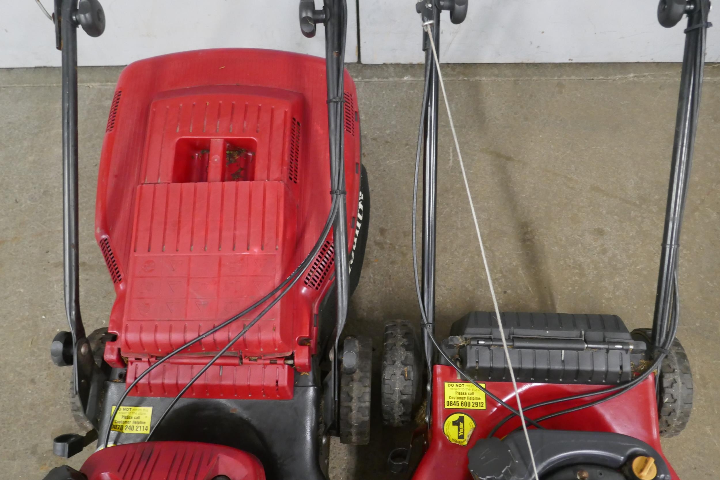 A Mountfield RV150 petrol driven lawn mower and a Mountfield SP454 ...