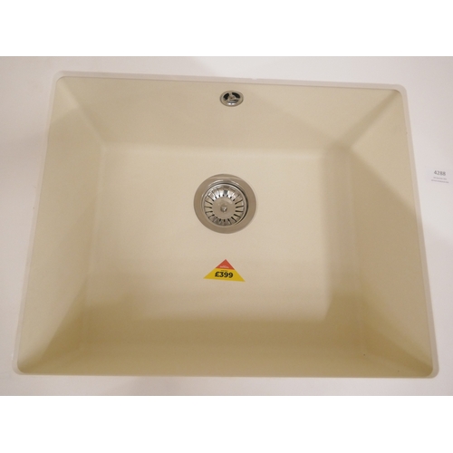 4264 - Two Quartz effect 1.0 bowl sinks (570-10,196) *This lot is subject to VAT
