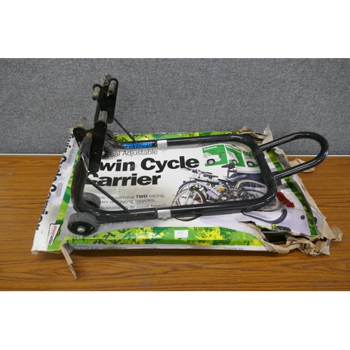 5035 - A Universal adjustable twin cycle carrier and an Oxford bike carrier