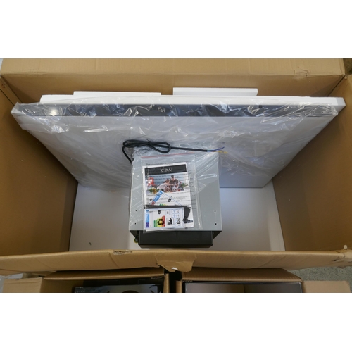 4324 - A CDA island chimney cooker hood (607-18) *This lot is subject to VAT