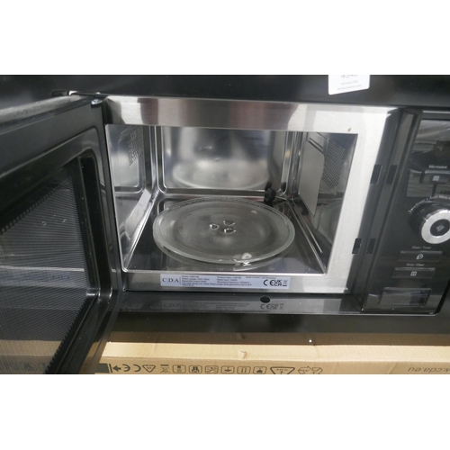 4348 - A CDA black wall microwave  (607-220) *This lot is subject to VAT
