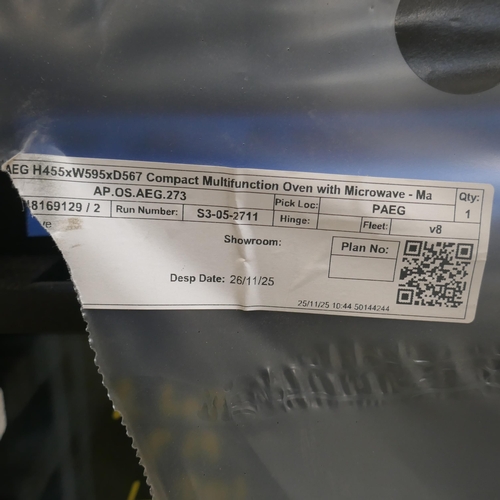 4352 - An AEG combi microwave oven (607-201) *This lot is subject to VAT