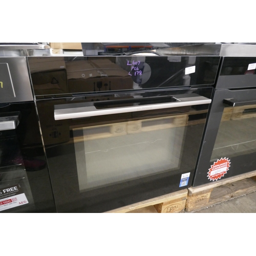 4297 - A Bosch Serie 8 Pyrolytic single oven + microwave with Home Connect (607-178)(Transit damaged) *This... 