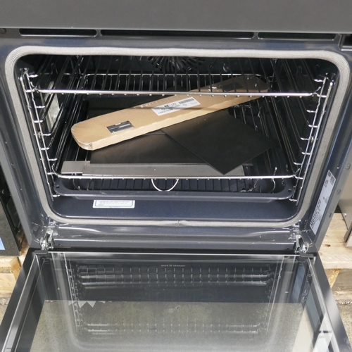 4298 - An AEG matt black Pyrolytic single oven with Steamcrisp  (607-97) *This lot is subject to VAT