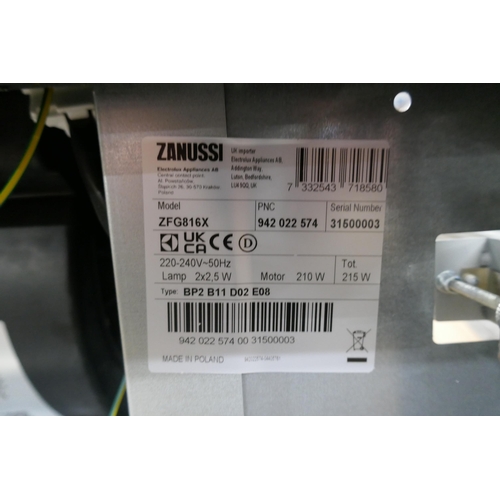 4299 - An AEG chimney cooker hood and a Zanussi cooker hood(607-130) *This lot is subject to VAT