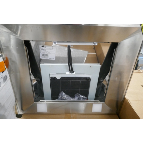 4299 - An AEG chimney cooker hood and a Zanussi cooker hood(607-130) *This lot is subject to VAT