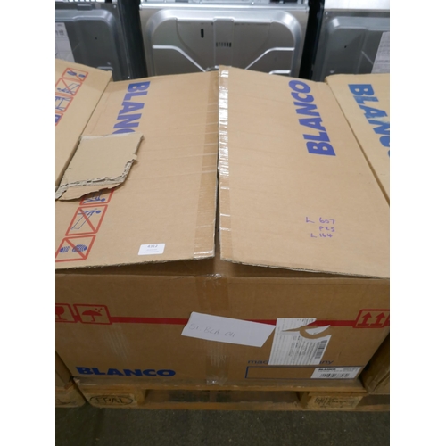 4312 - A Blanco Sumba black composite sink with steel frame 1.0  (607-164) *This lot is subject to VAT