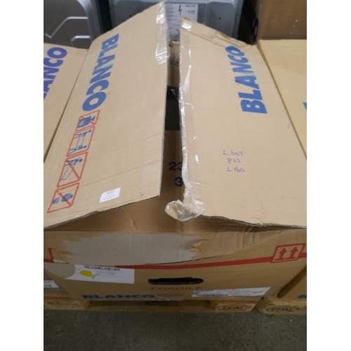 4313 - A Blanco Samos 1.0 bowl white composite undermount sink  (607-160) *This lot is subject to VAT