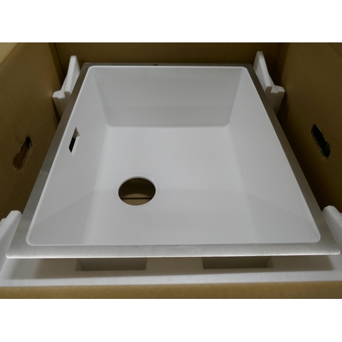 4315 - A Blanco Sumba composite steel frame 1.0 white sink (607-95) *This lot is subject to VAT