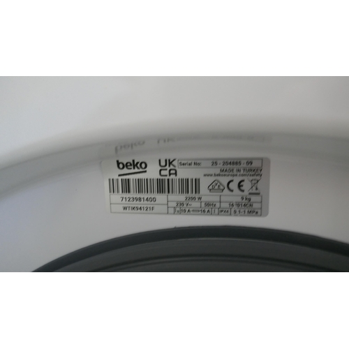4241 - A Beko integrated washing machine (9kg) (607-35) *This lot is subject to VAT